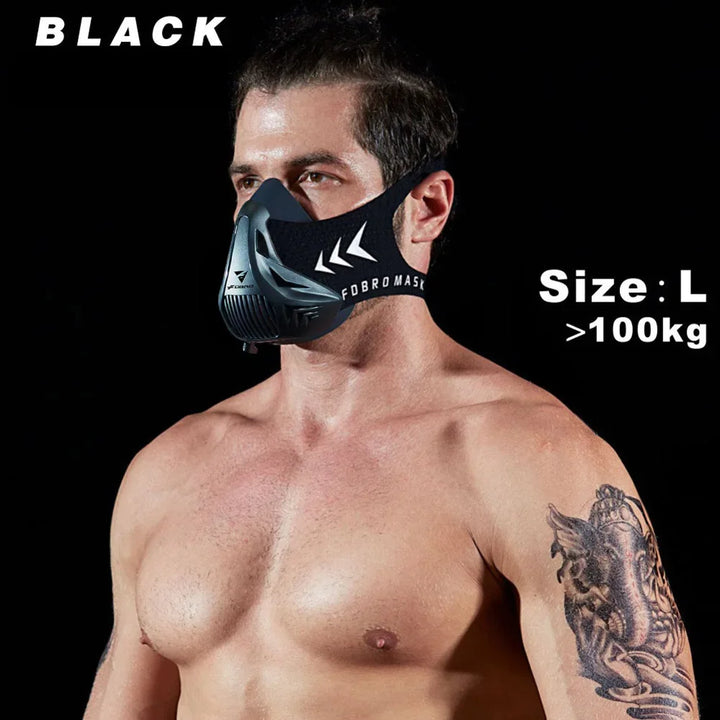 Professional Training Mask Elevation Simulation Cardio Endurance Mask MMA Fitness Running Resistance Breathing Mask for Home Gym Strength Cardio Workout Sports