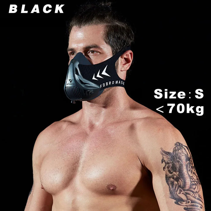 Professional Training Mask Elevation Simulation Cardio Endurance Mask MMA Fitness Running Resistance Breathing Mask for Home Gym Strength Cardio Workout Sports