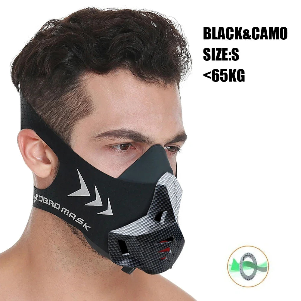 Professional Training Mask Elevation Simulation Cardio Endurance Mask MMA Fitness Running Resistance Breathing Mask for Home Gym Strength Cardio Workout Sports