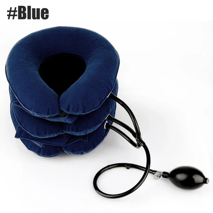 Adjustable Inflatable Cervical Neck Traction Device Air Pump Collar Neck Support Brace Spine Decompression Home Physiotherapy Rehabilitation