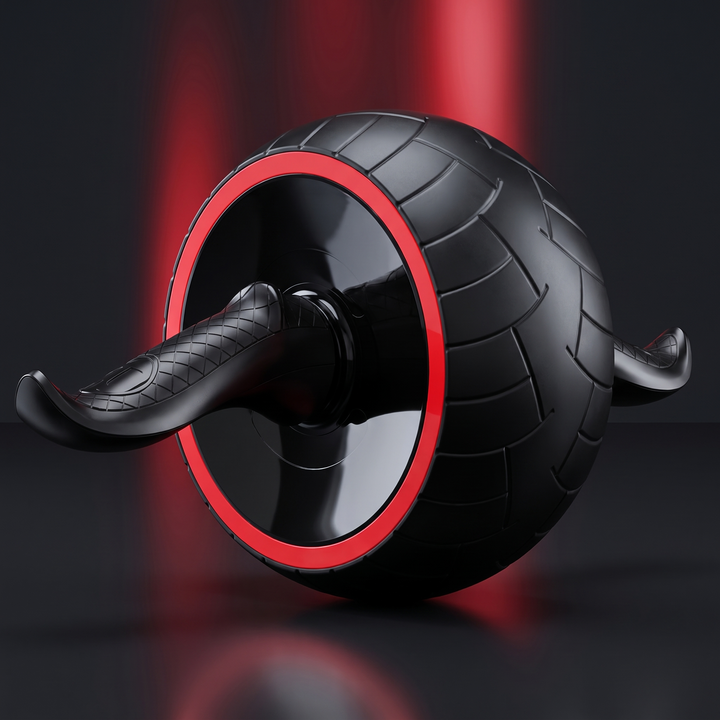 Adjustable Ab Roller Wheel Core Trainer Abdominal Exercise Wheel with Knee Pad Home Gym Strength Training Arms Back Belly Workout