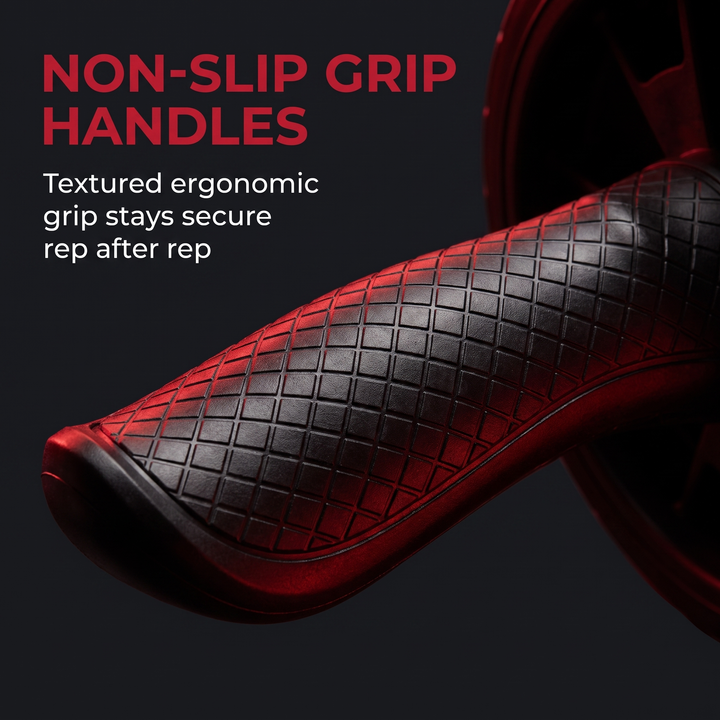 Adjustable Ab Roller Wheel Core Trainer Abdominal Exercise Wheel with Knee Pad Home Gym Strength Training Arms Back Belly Workout