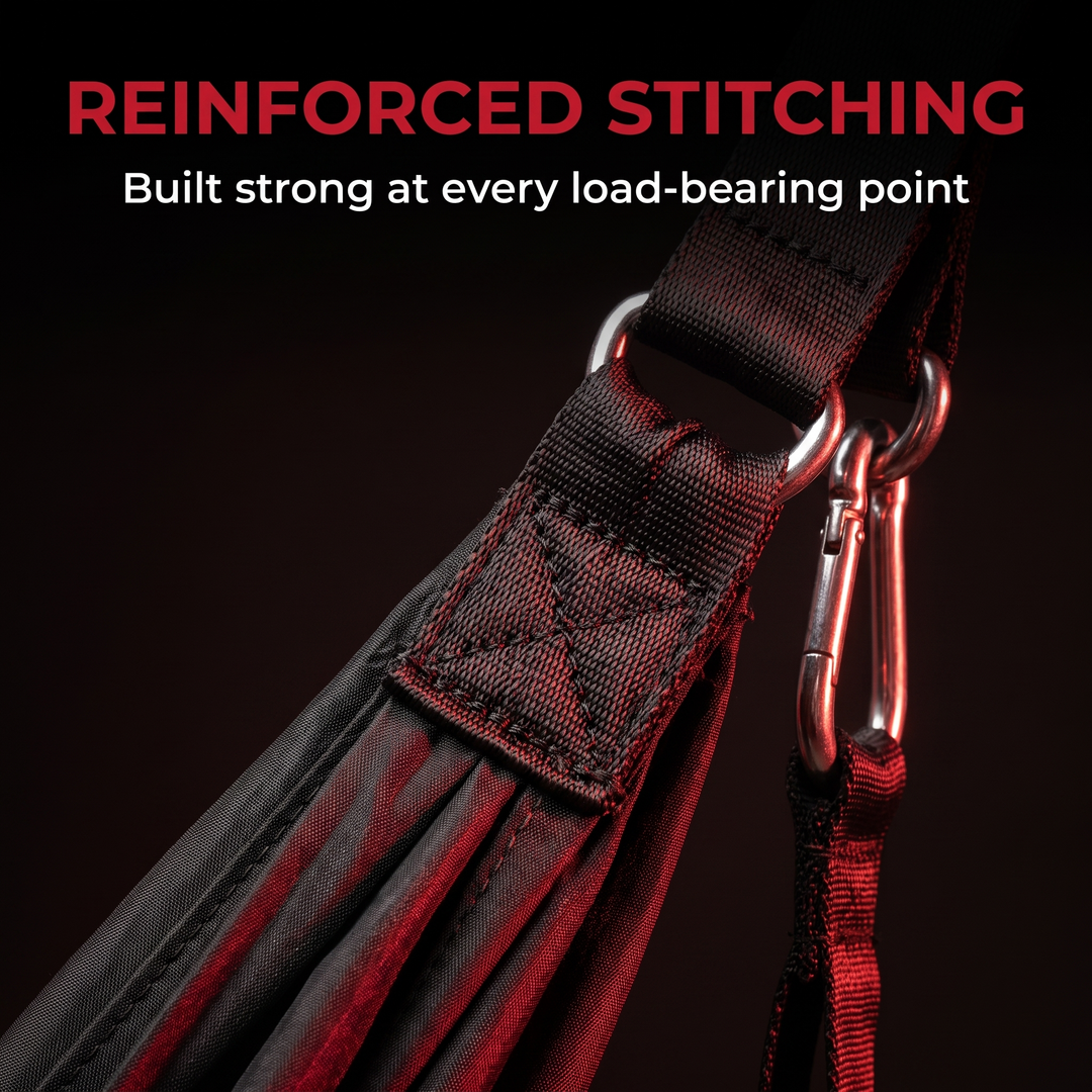 Adjustable Aerial Yoga Hammock Swing Strap Inversion Therapy Stretch Sling Aerial Silk Swing for Flexibility Core Training Home Gym