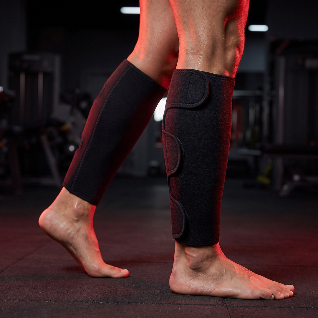 Adjustable Calf Compression Sleeves Unisex Leg Support for Running Cycling Hiking Weightlifting Soccer Washable Reusable Pair - hero shot