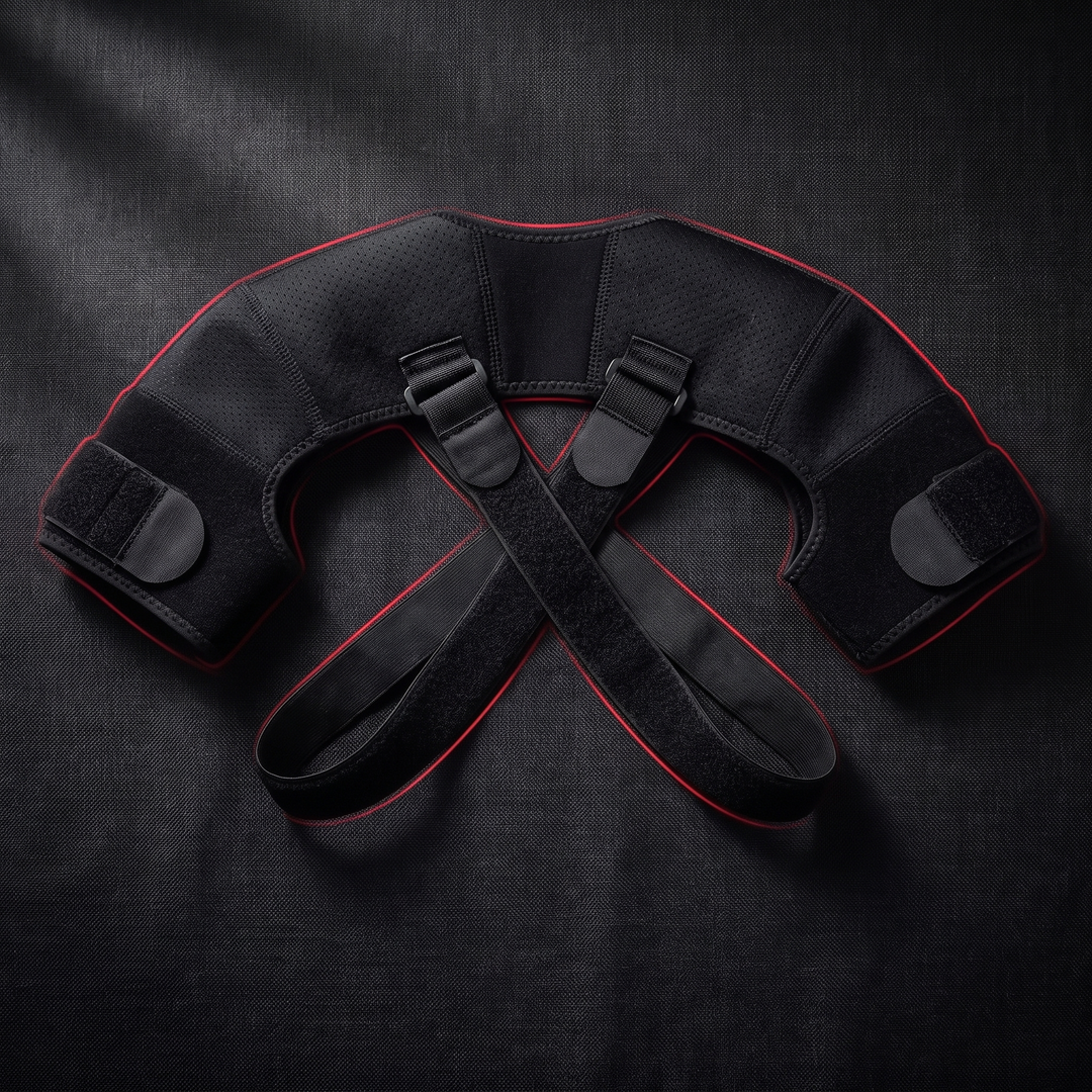 Adjustable Double Shoulder Support Brace Compression Shoulder Strap Breathable Bilateral Shoulder Protector for Running Gym Daily Use Sports Recovery