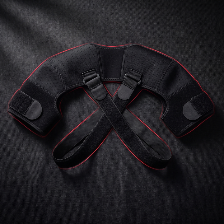 Adjustable Double Shoulder Support Brace Compression Shoulder Strap Breathable Bilateral Shoulder Protector for Running Gym Daily Use Sports Recovery