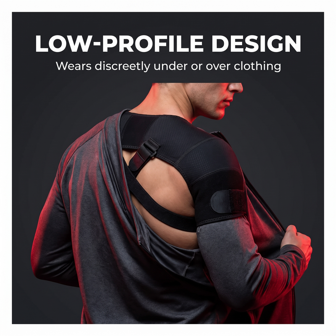Adjustable Double Shoulder Support Brace Compression Shoulder Strap Breathable Bilateral Shoulder Protector for Running Gym Daily Use Sports Recovery