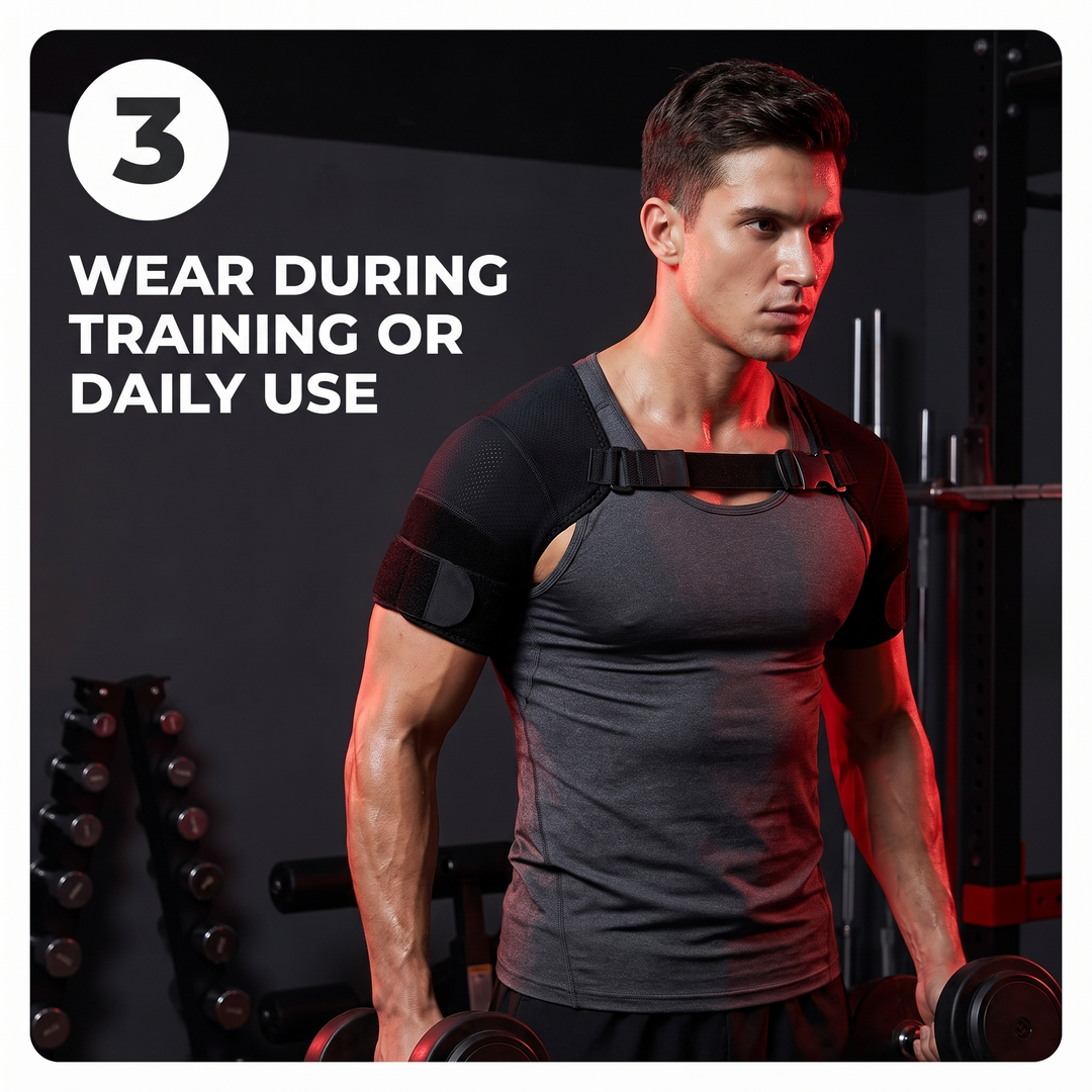 Adjustable Double Shoulder Support Brace Compression Shoulder Strap Breathable Bilateral Shoulder Protector for Running Gym Daily Use Sports Recovery
