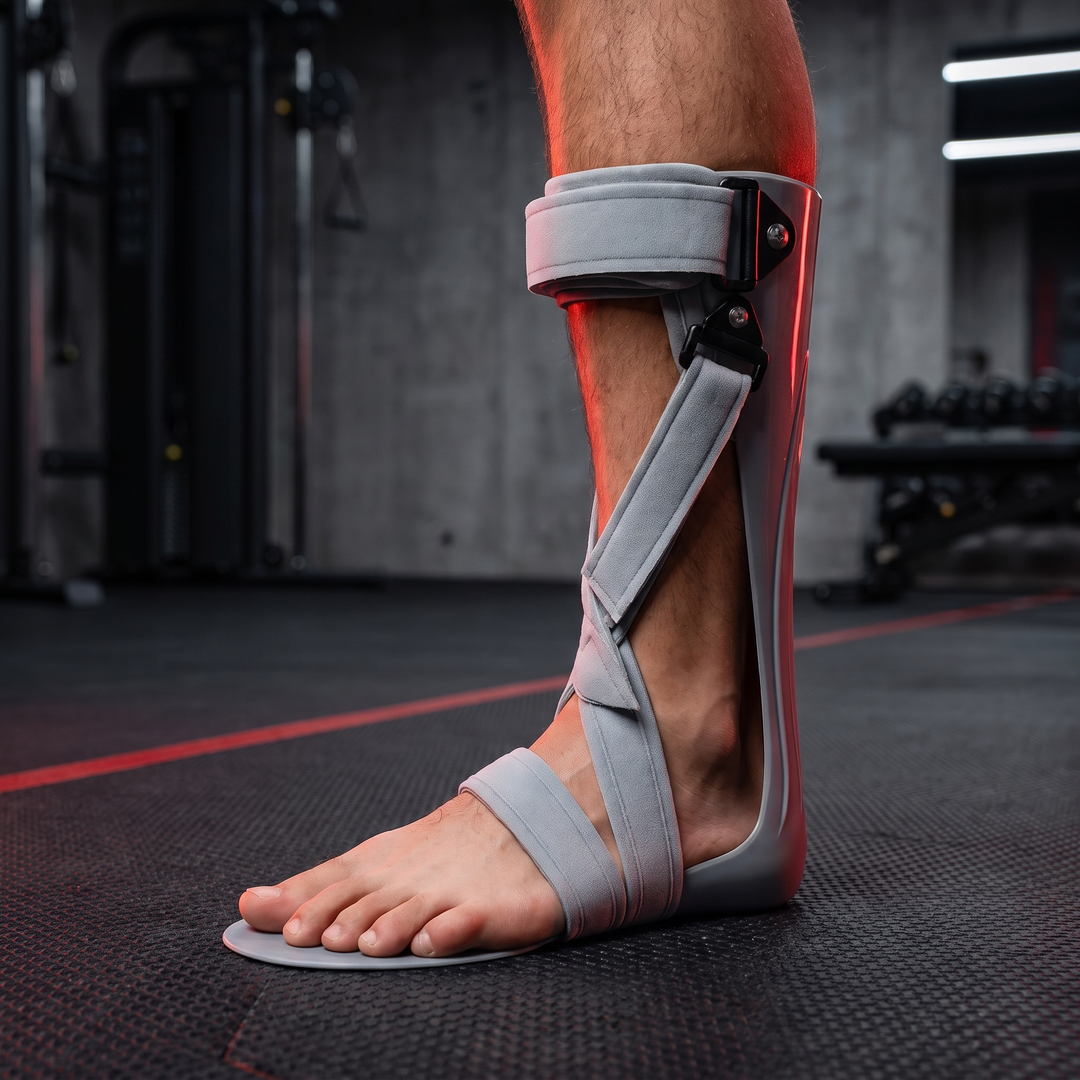 Adjustable Drop Foot Brace Breathable Ankle Foot Orthosis AFO Support Brace Dorsal Night Splint for Walking Recovery Rehabilitation Physiotherapy
