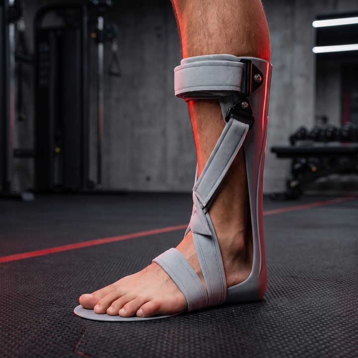Adjustable Drop Foot Brace Breathable Ankle Foot Orthosis AFO Support Brace Dorsal Night Splint for Walking Recovery Rehabilitation Physiotherapy