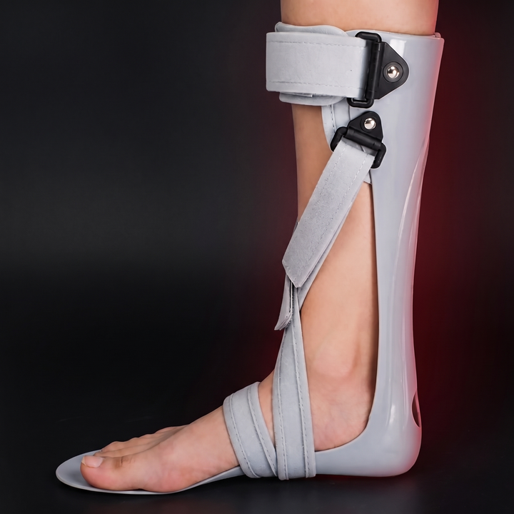 Adjustable Drop Foot Brace Breathable Ankle Foot Orthosis AFO Support Brace Dorsal Night Splint for Walking Recovery Rehabilitation Physiotherapy