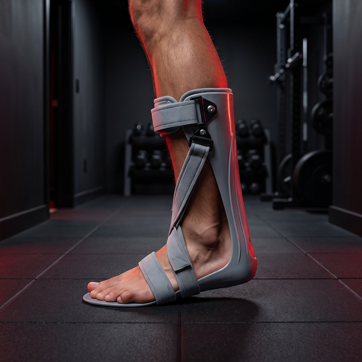 Adjustable Drop Foot Brace Breathable Ankle Foot Orthosis AFO Support Brace Dorsal Night Splint for Walking Recovery Rehabilitation Physiotherapy