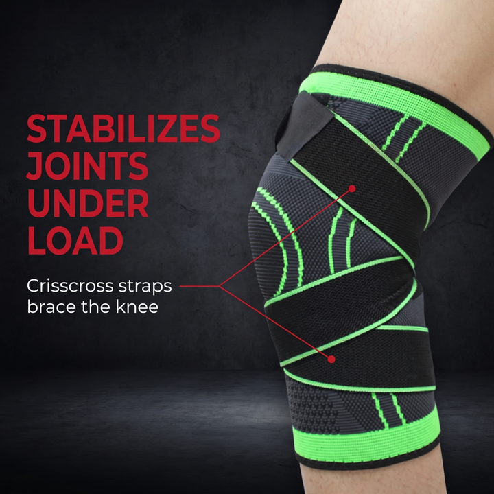 Adjustable Elastic Knee Support Brace Compression Sleeve Knee Stabiliser for Basketball Volleyball Fitness Training Home Gym Workout Recovery