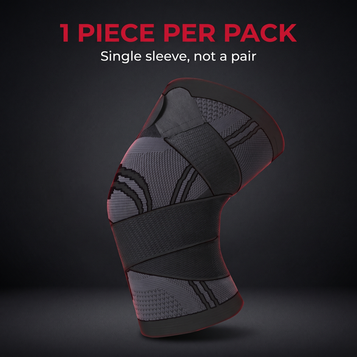 Adjustable Elastic Knee Support Brace Compression Sleeve Knee Stabiliser for Basketball Volleyball Fitness Training Home Gym Workout Recovery