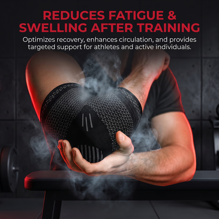 Adjustable Elbow Compression Sleeve Brace Support Joint Stabiliser Breathable Wrap for Gym Fitness Training Sports Recovery Injury Prevention