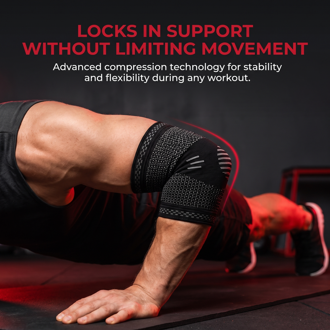 Adjustable Elbow Compression Sleeve Brace Support Joint Stabiliser Breathable Wrap for Gym Fitness Training Sports Recovery Injury Prevention