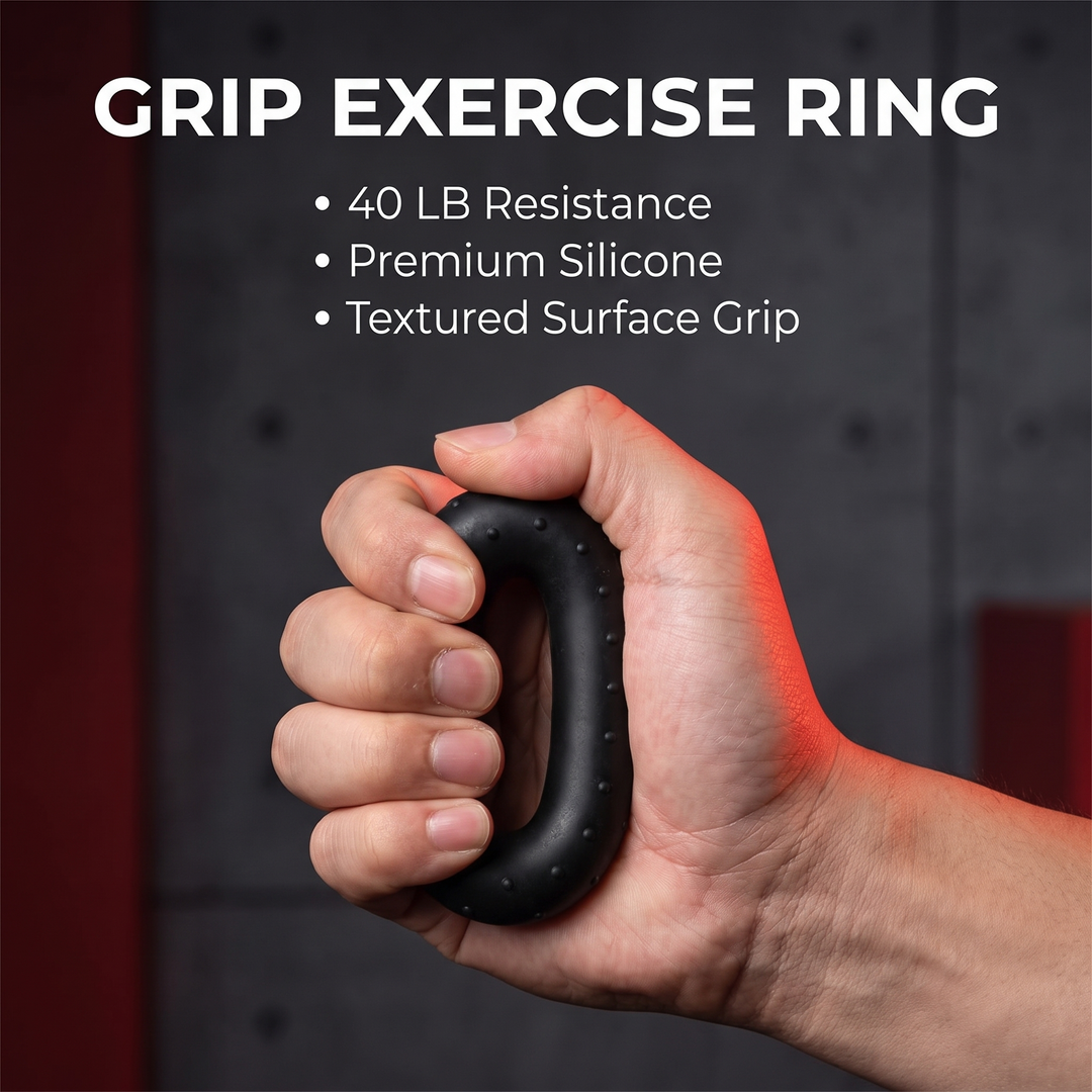 Adjustable Finger and Forearm Strengthener Grip Strength Training Kit Hand Exerciser Rehabilitation Finger Trainer for Home Gym - grip exercise ring feature