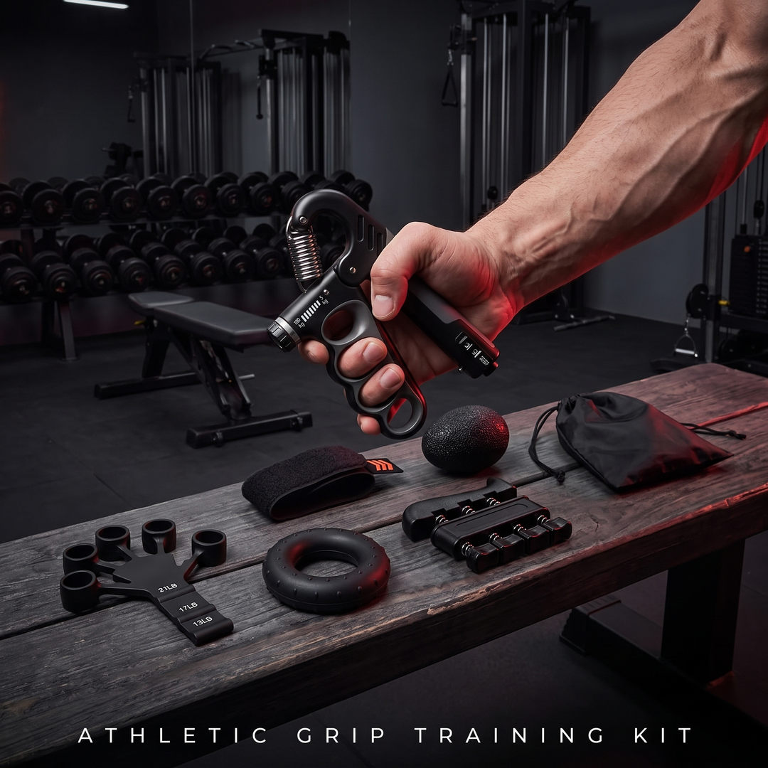 Adjustable Finger and Forearm Strengthener Grip Strength Training Kit Hand Exerciser Rehabilitation Finger Trainer for Home Gym - athletic grip training kit lifestyle gym bench