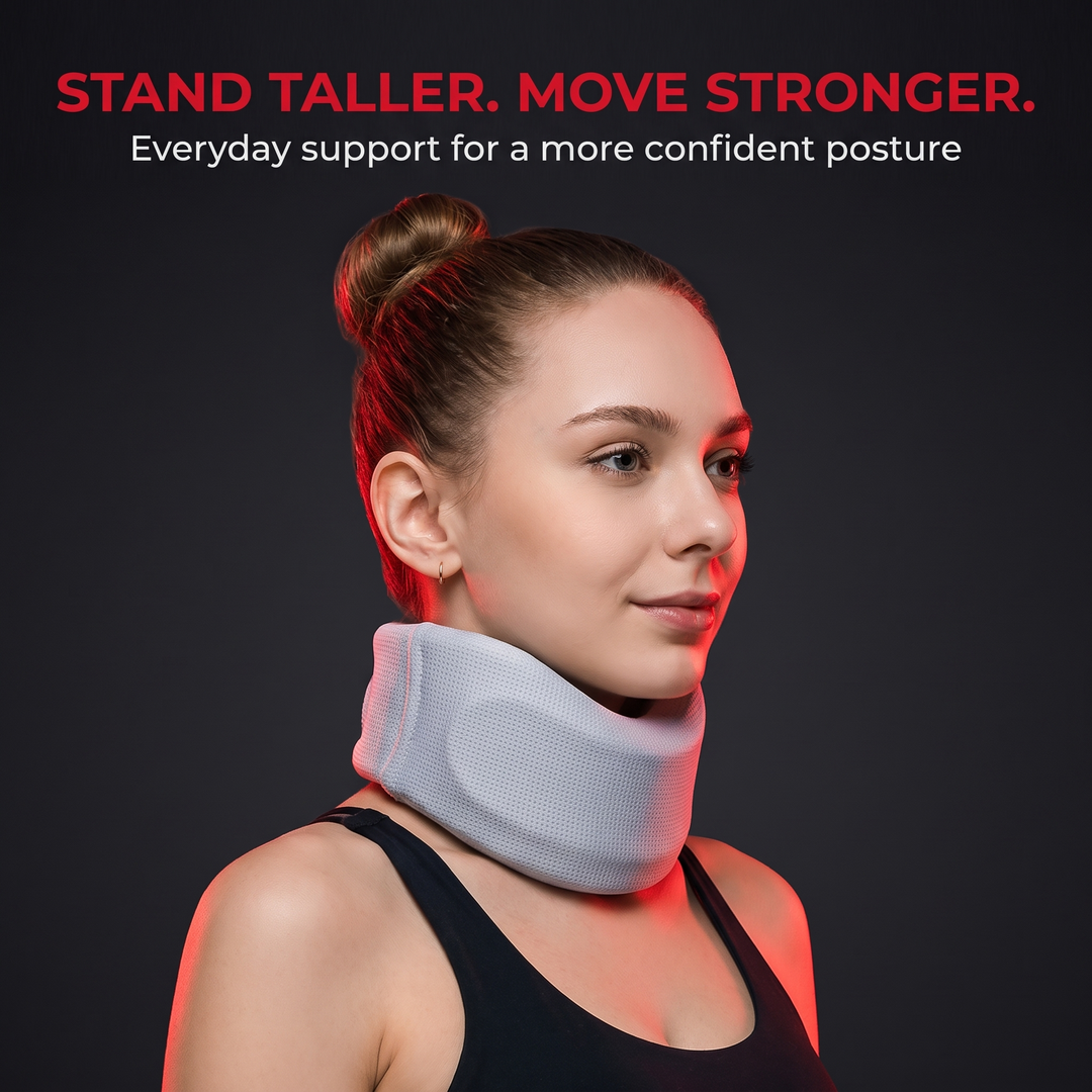 Adjustable Foam Neck Brace Cervical Collar Neck Support for Posture Correction Pain Relief Soft Foam Collar Adults Home Use Recovery Rehabilitation