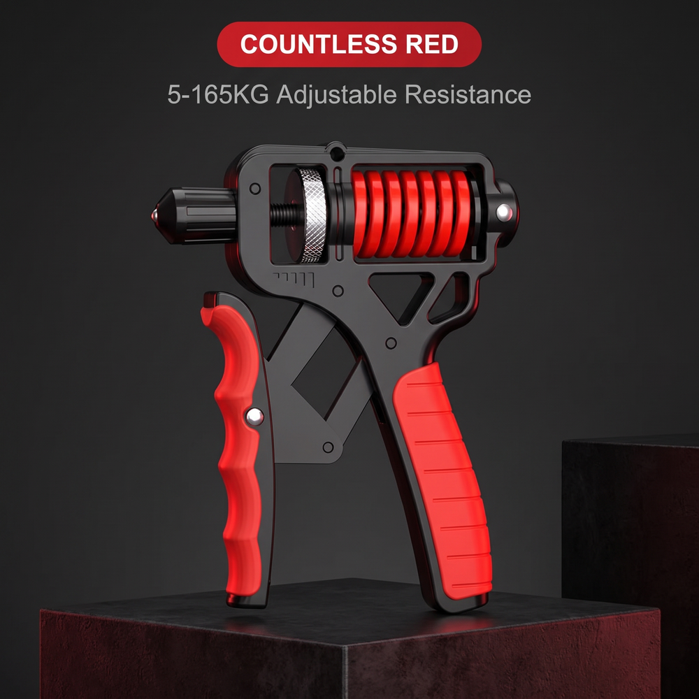 Adjustable Hand Grip Strengthener - Countless Red variant