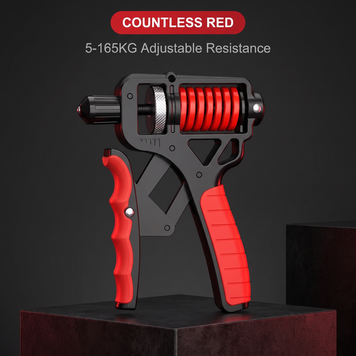Adjustable Hand Grip Strengthener - Countless Red variant