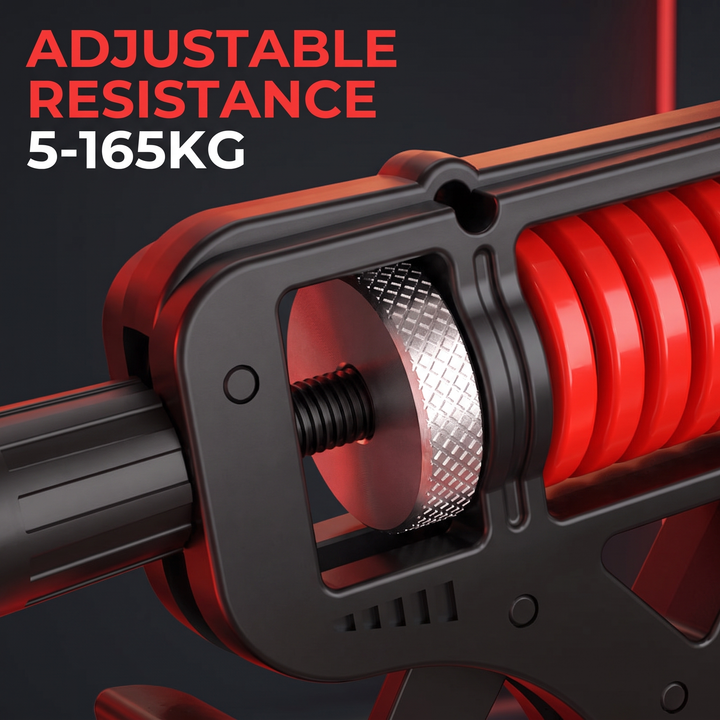 Adjustable Hand Grip Strengthener - 5-165KG resistance dial close-up