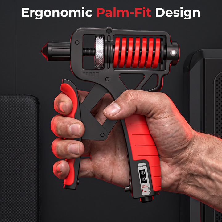 Adjustable Hand Grip Strengthener - ergonomic palm-fit in hand