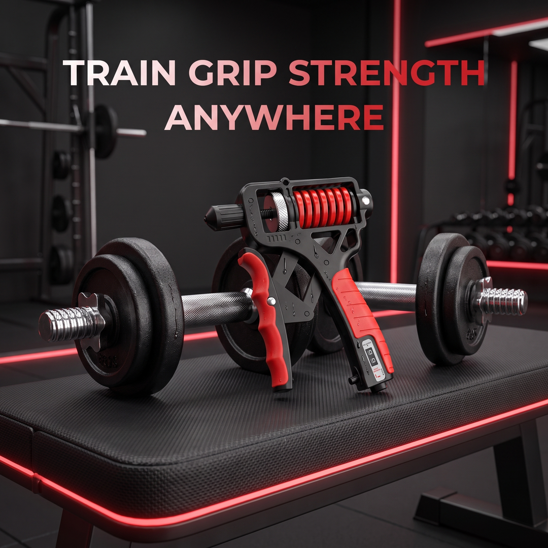 Adjustable Hand Grip Strengthener - home gym grip training lifestyle