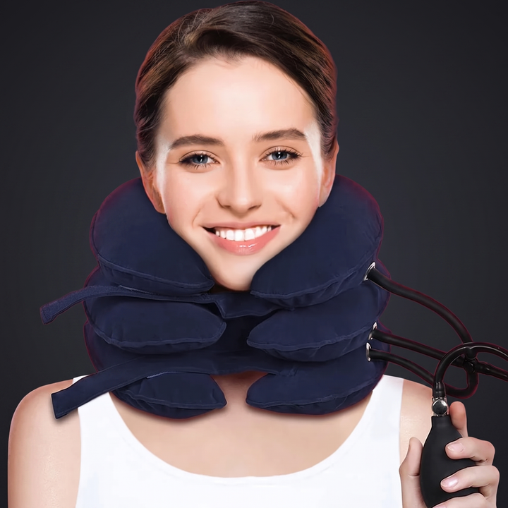 Adjustable Inflatable Cervical Neck Traction Collar - Neck Support Wellness Accessory
