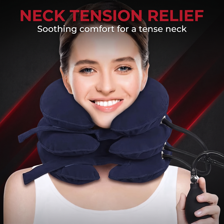 Adjustable Inflatable Cervical Neck Traction Collar - Neck Tension Relief