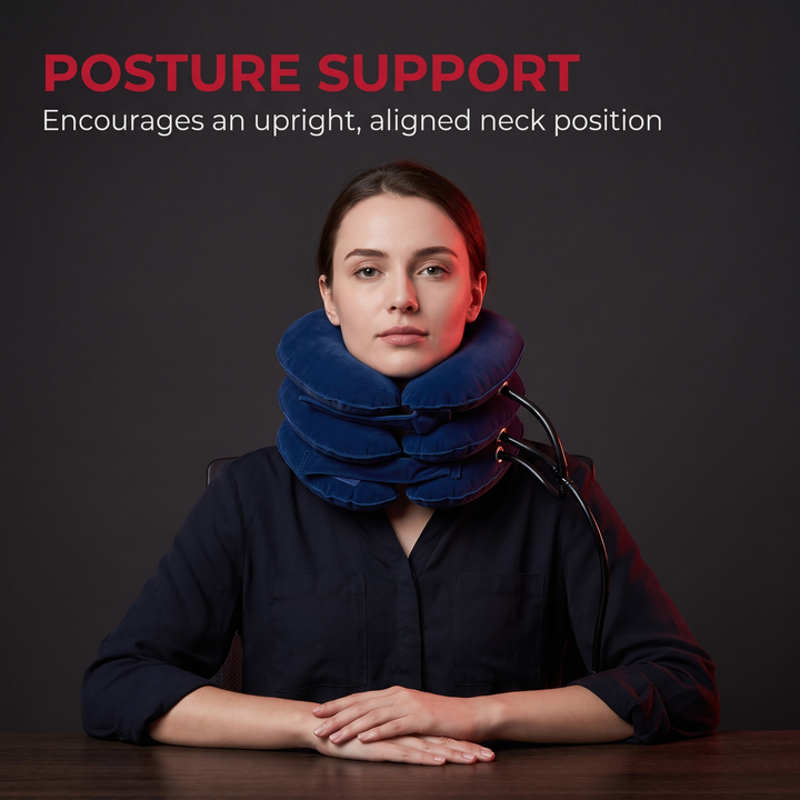 Adjustable Inflatable Cervical Neck Traction Collar - Posture Support