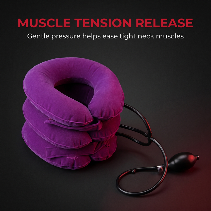 Adjustable Inflatable Cervical Neck Traction Collar - Muscle Tension Release