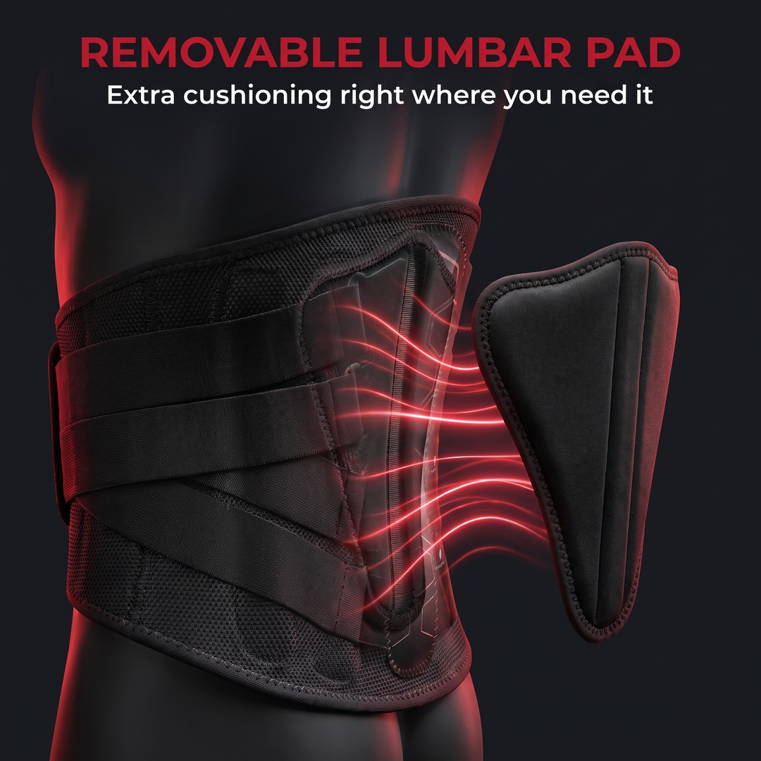 Adjustable Lumbar Support Belt with Pulley System Breathable Lower Back Brace Posture Support Rehabilitation Home Gym Fitness Strength Training Recovery Use