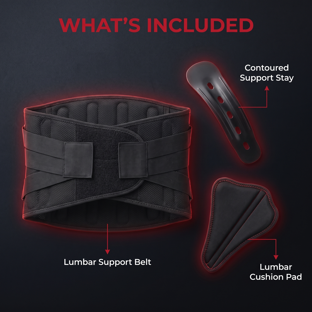Adjustable Lumbar Support Belt with Pulley System Breathable Lower Back Brace Posture Support Rehabilitation Home Gym Fitness Strength Training Recovery Use