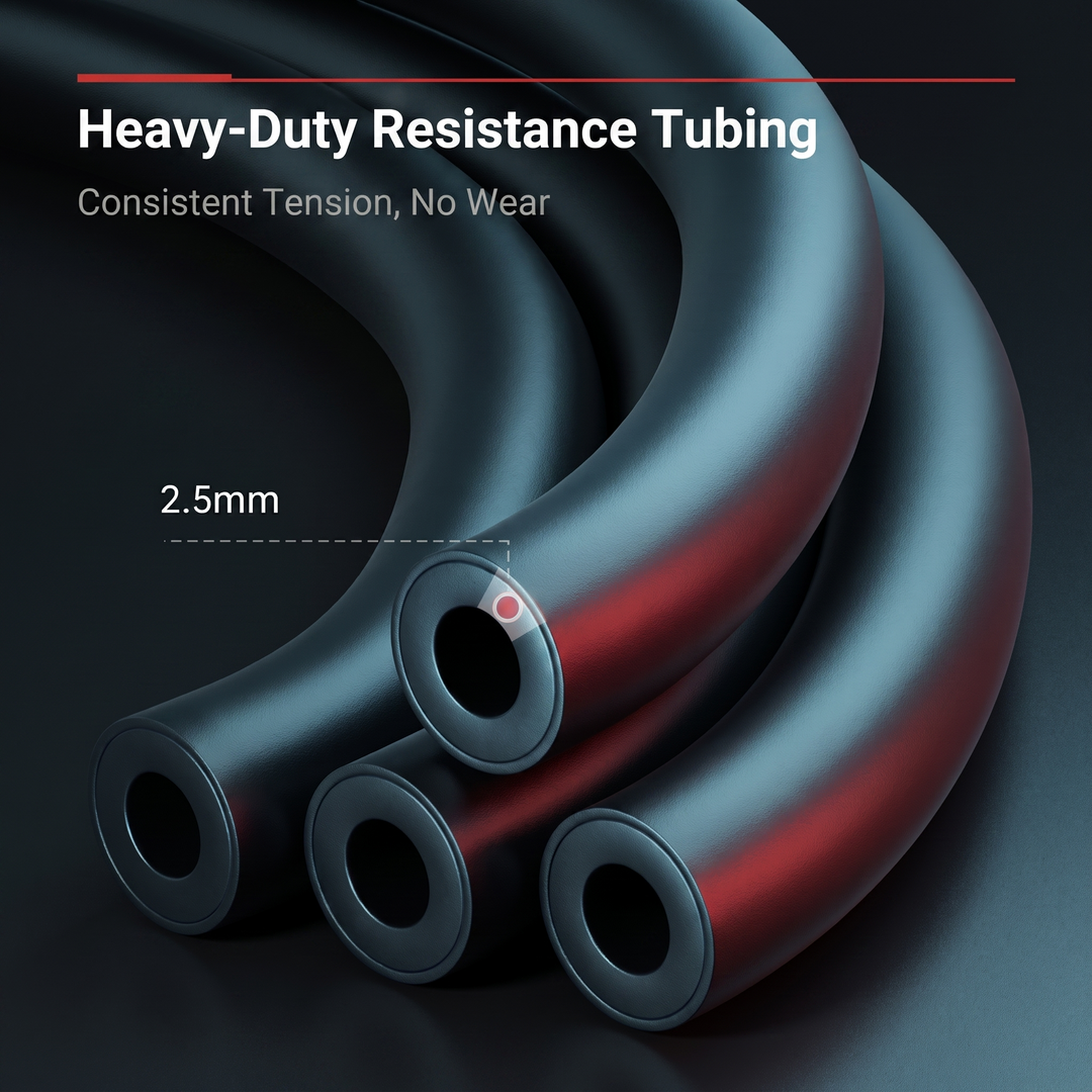 Adjustable Pedal Resistance Trainer Sit-Up Bar - Heavy-Duty Resistance Tubing