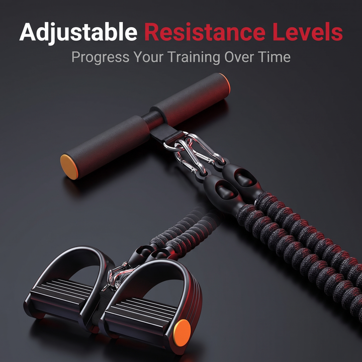 Adjustable Pedal Resistance Trainer Sit-Up Bar - Adjustable Resistance Levels