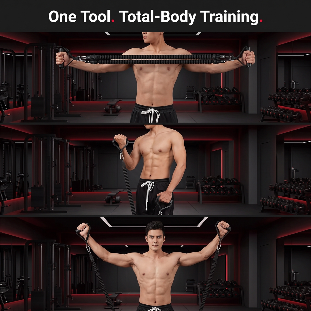 Adjustable Pedal Resistance Trainer Sit-Up Bar - One Tool Total-Body Training