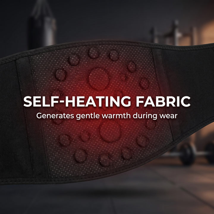 Self-heating fabric feature - generates gentle warmth during wear