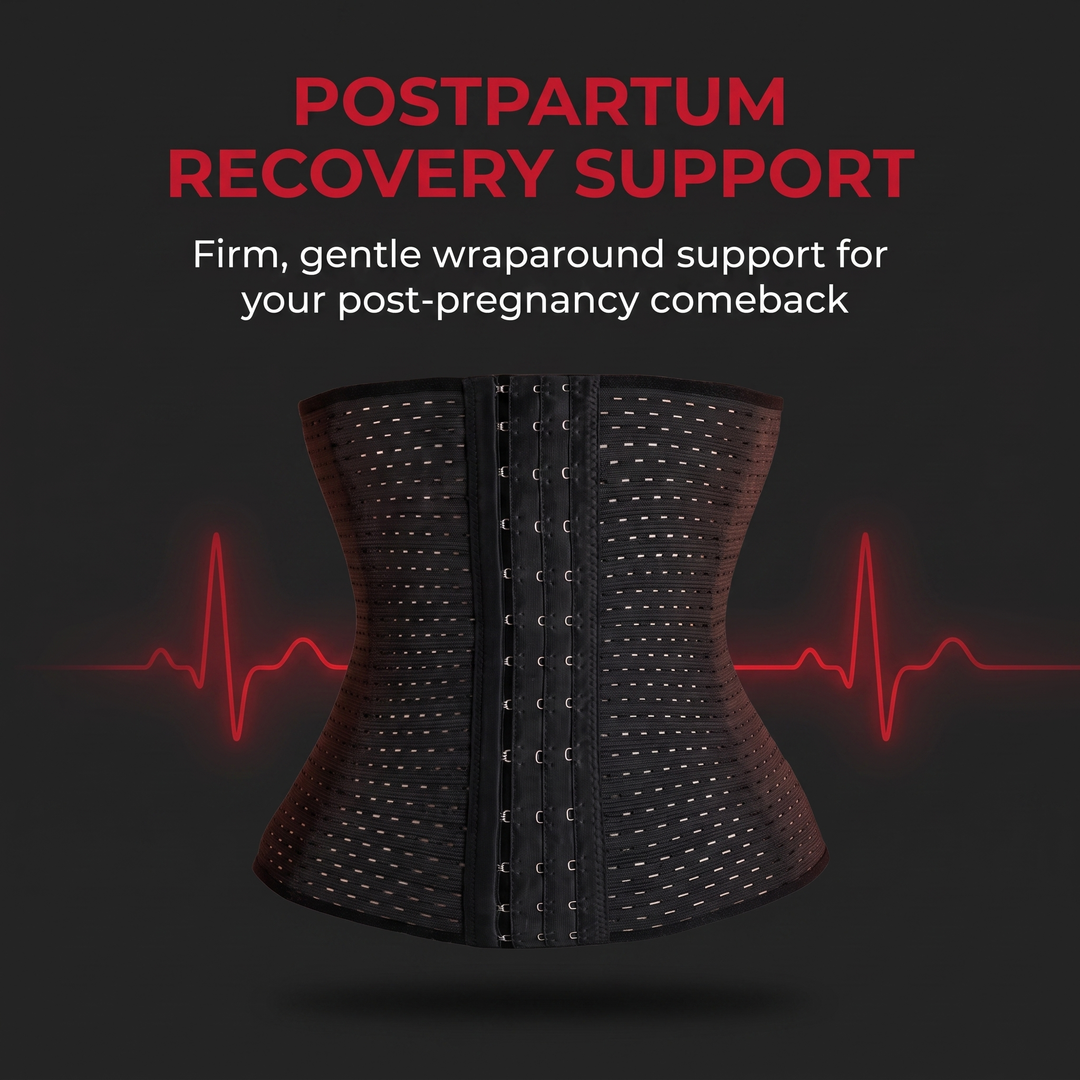 Adjustable Women Postpartum Belly Band Body Shaper Tummy Support Wrap Waist Corset Slimming Shapewear for Post Pregnancy Recovery Daily Wear