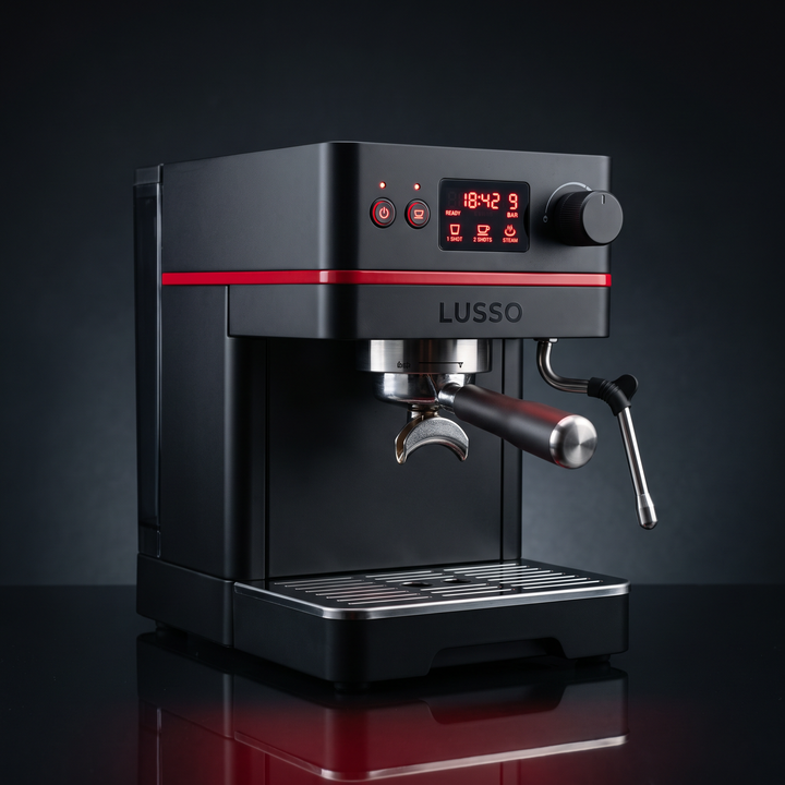 Portable Electric Espresso Coffee Maker - Black - hero front 3/4 view