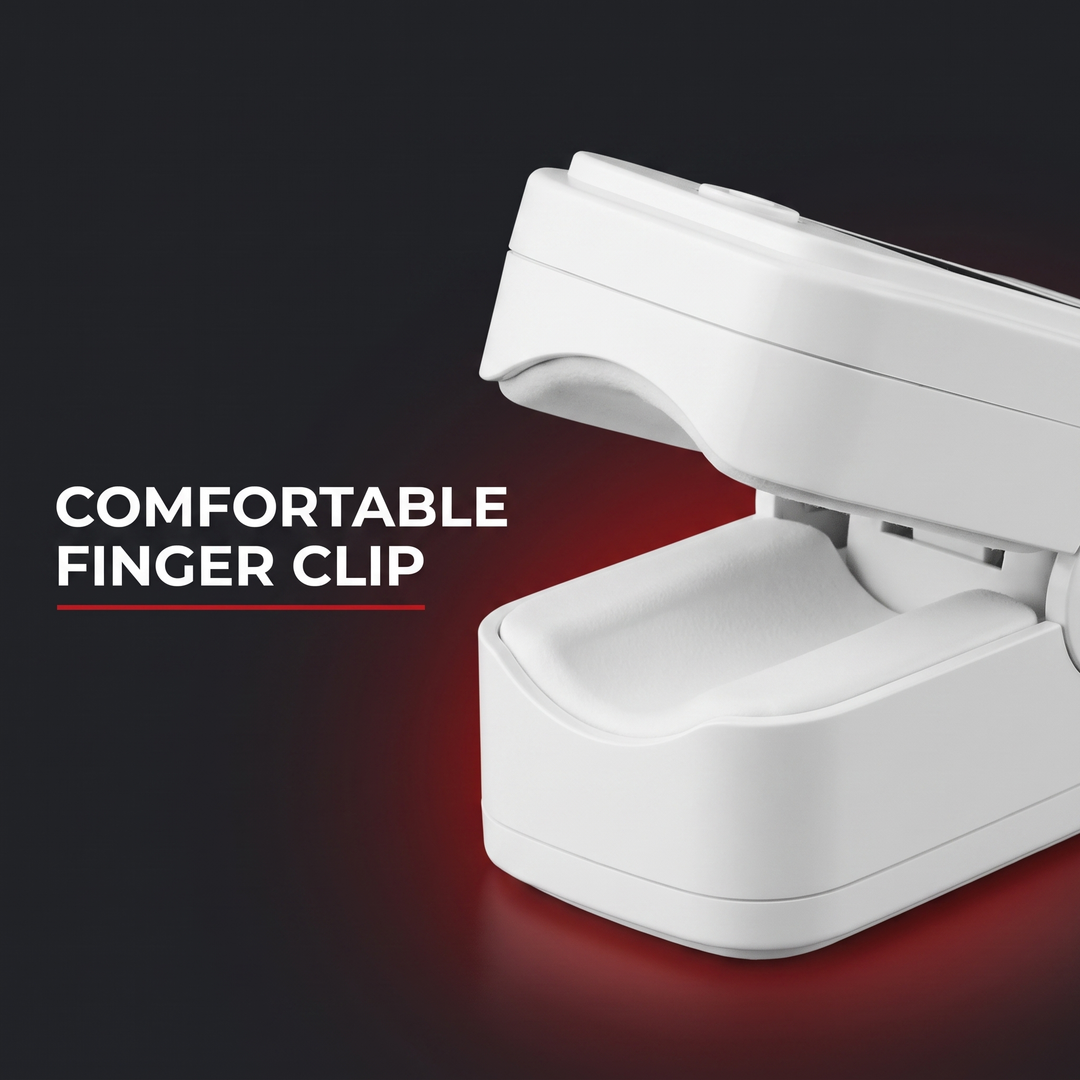 Pulse Oximeter - Comfortable Finger Clip Design