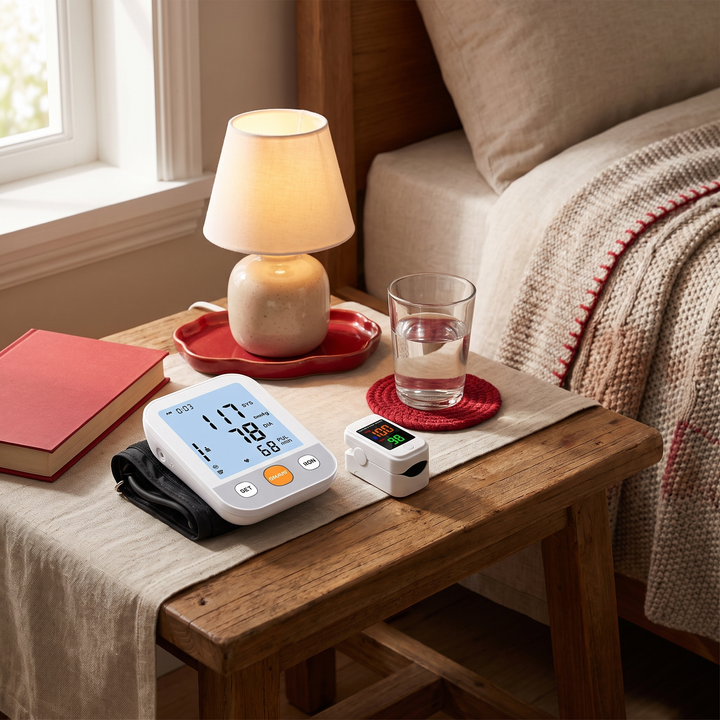 Blood Pressure Monitor Kit - Home Bedside Table Use