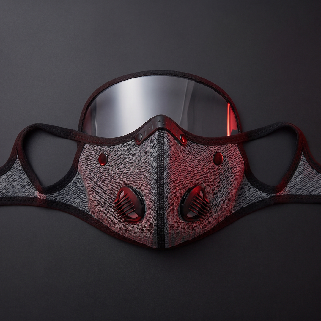 Cycling Face Mask with Activated Carbon Filter and Goggles Windproof Dustproof Sport Mask Washable Reusable Bandana for Men Women Outdoor Exercise