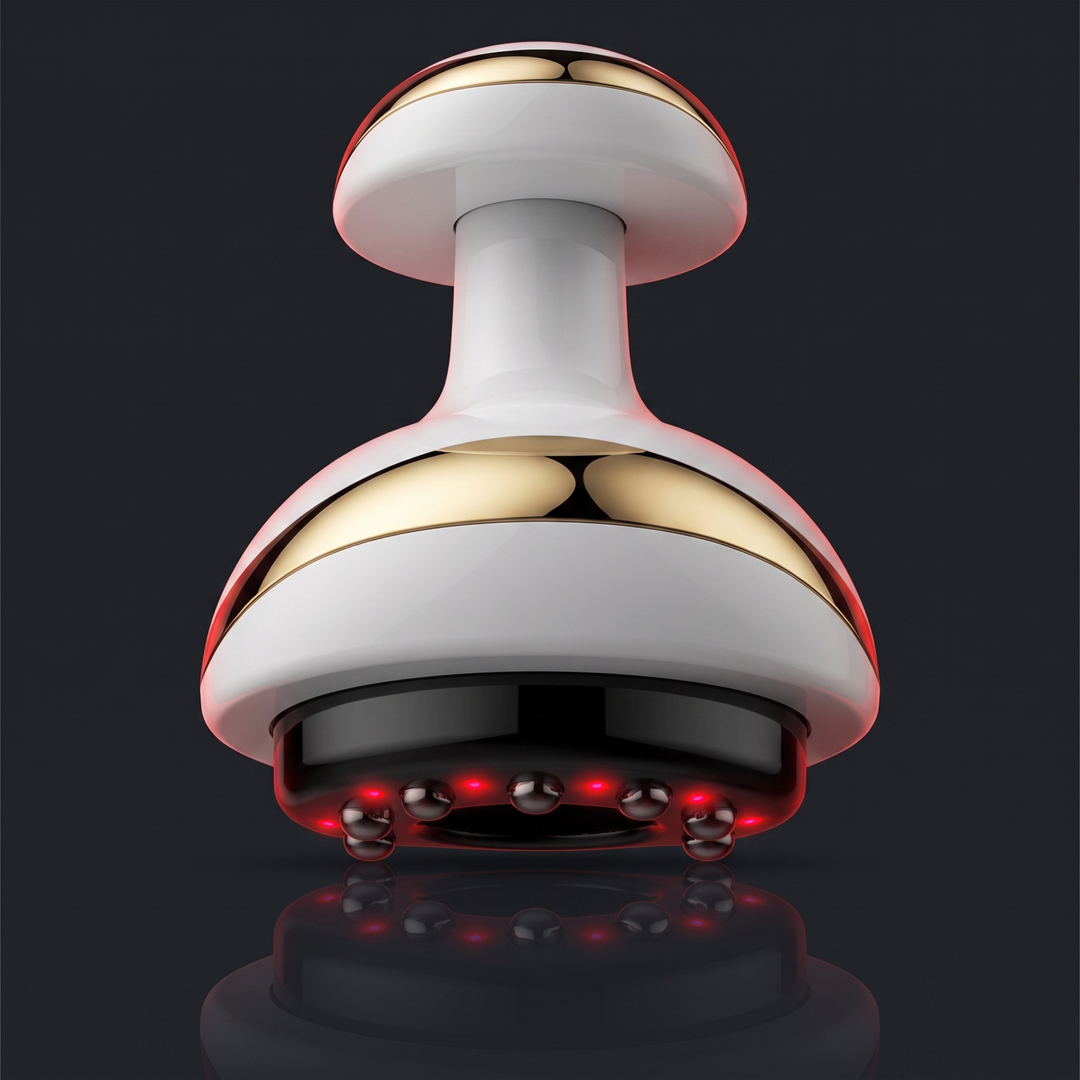 Electric vacuum cupping massage device with heat and gua sha attachment