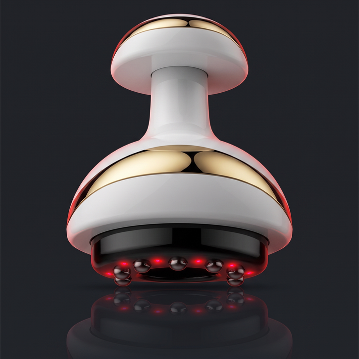 Electric vacuum cupping massage device with heat and gua sha attachment