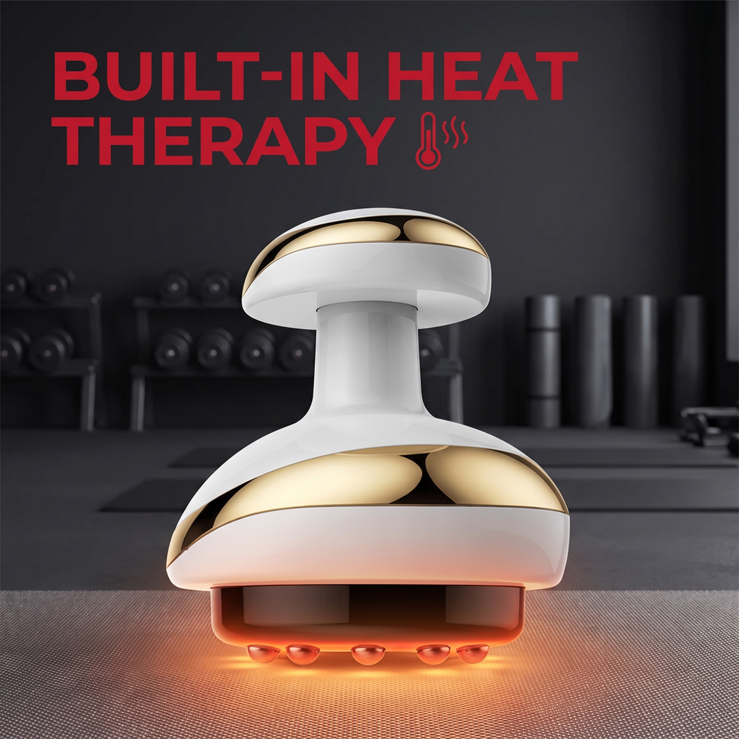 Electric cupping massager built-in heat therapy function