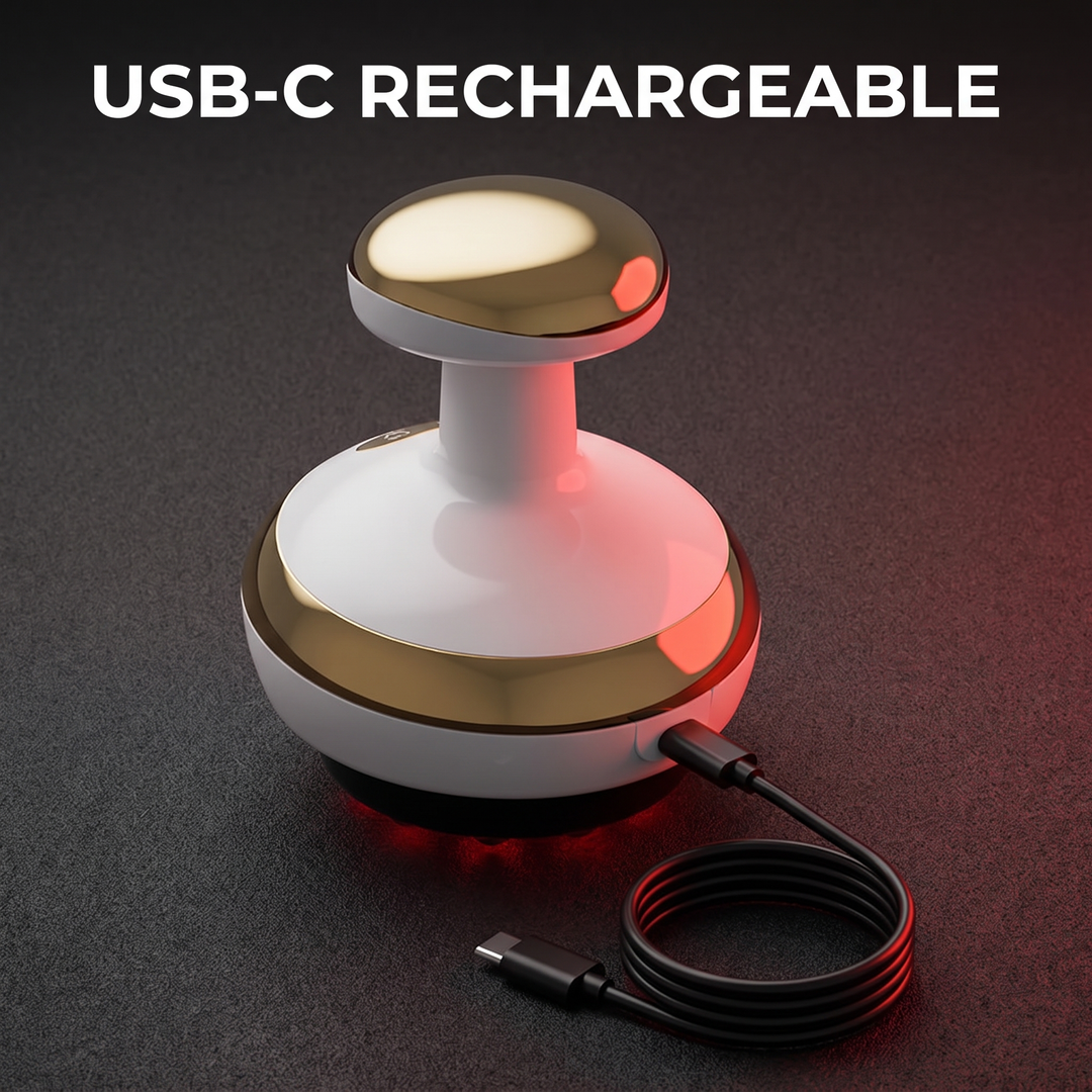 Electric cupping massager with USB-C rechargeable charging cable