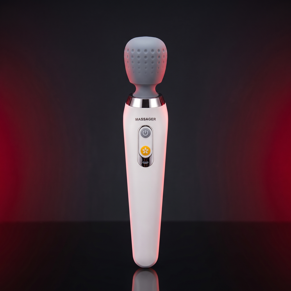 Professional Electric Wand Massager Handheld High Frequency Vibration Deep Tissue Massage Device for Neck Back Muscle Recovery Body Relaxation Home Use