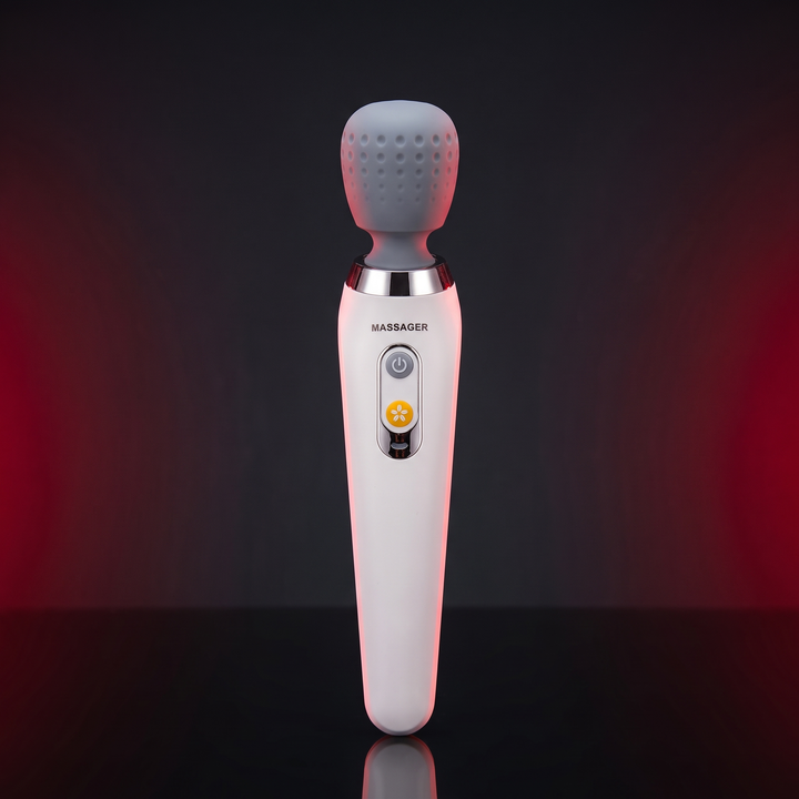 Professional Electric Wand Massager Handheld High Frequency Vibration Deep Tissue Massage Device for Neck Back Muscle Recovery Body Relaxation Home Use