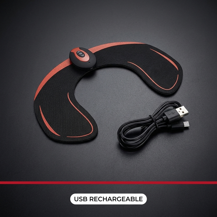 Professional EMS Abs Trainer Abdominal Muscle Stimulator Toning Belt - USB Rechargeable Hip Trainer Version